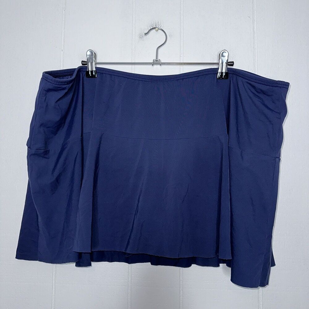 Lands’ End Women’s Swim Skort Navy Blue Size 26W